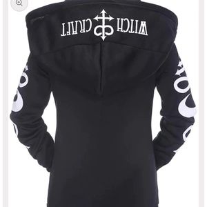 Witchcraft zipper hoodie